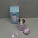 Papablic Portable Bottle Warmer  Fast Heating Baby Bottle Warmer on The Go, Wide Mouth & Smart Temperature Control, Car & Outdoor Feeding, Spodumene Purple