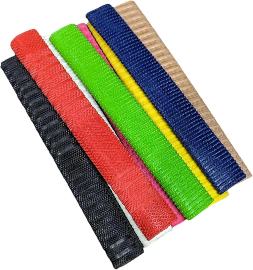 Cricket Bat Grips: Premium Durable Rubber Grips - Pack of 4, Multi-Color Options, Enhanced Shock Absorption