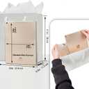 Aosric White Gift Bags with Tissue Paper, Ribbon & Greeting Card, 2 Pack Medium Size 10x4.5x11 In Reusable Gift Bag for Wedding, Baby Shower, Birthday Party Favor, Return Gifts