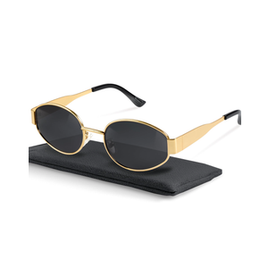 livho 2025 Trendy Oval Sunglasses - Stylish Polarized Shades for Everyday - Retro Metal Frames