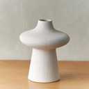 Flower Vase Dried Flower Arrangement Stylish Nordic Simple Table Centerpiece Tabletop Ornament for Office Bedside Home Decor, White