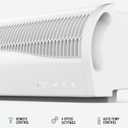 Vornado TRANSOM Window Fan with 4 Speeds, Remote Control, Reversible Exhaust Mode, Weather Resistant Case, Whole Room, Ice White