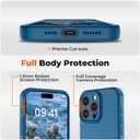 SUPFINE Designed for iPhone 14 Pro Max Case,Premium Liquid Silicone with [Soft Anti-Scratch Microfiber Lining][Upgraded Camera Protection] Slim Shockproof Phone Case for Men Women Girls,Deep Blue