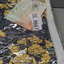 Black Yellow King Size Quilt Set -100% Cotton Farmhouse King Quilt,Black and Yellow Floral Printed Quilts, 3 Pieces Reversible Lightweight Bedspread, King Quilt Bedding Set for All Seasons