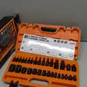 HORUSDY 31Pcs Torx Bit Socket Set,14 Star Bits (T8-T70) and 12 Female E-Torx Sockets (E4-E24), 4 Impact Socket Adapter Set with High Torque Laser Marked for Automotive Mechanic