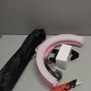 Aureday 14'' Pink Selfie Ring Light with 62'' Tripod Stand and Phone Holder, Dimmable LED Phone Ring light for Makeup/Video Recording/Photography, Circle Lighting for Cell Phones & Lightweight Cameras