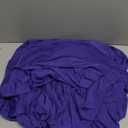 Queen Size Fitted Sheet Only - 4-Way Stretch Knit, Snug Fit, Wrinkle Free & Stay in Place, No More Slipping Off for Mattress, Soft & Comfortable - Purple, Queen (Queen/Short Queen/Queen XL)