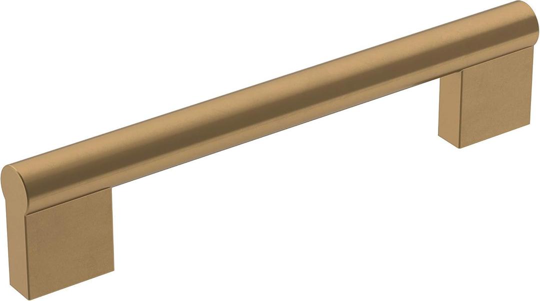 5 x Amerock | Cabinet Pull | Champagne Bronze | 5-1/16 inch (128 mm) Center-to-Center | Versa | 1 Pack | Drawer Pull | Cabinet Handle | Cabinet Hardware