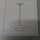 Flying Saucer Pendant Light, 11"W