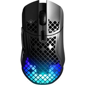 SteelSeries Aerox 5 Wireless Gaming Mouse  Ultra Lightweight 74g  9 Buttons  Bluetooth/2.4 GHz  180 Hr Battery  IP54 Water Resistant  PC/MAC  FPS, MOBA, Battle Royale, Black