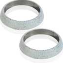 2PCS Exhaust Manifold Gasket,Car Accessories Sealed Exhaust Manifold Gasket Seal Muffler Ring for Manifold and Piping Connections,Applicable to Most Cars,Commercial Vehicles,Motorcycles (60MM)