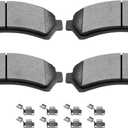 SCITOO Ceramic Brake Pads Stes Front Fit For Chevy Blazer 97-05,For Chevy S10 Pickup 98-04[4WD],For GMC Jimmy 98-05,For GMC Sonoma 98-04[4WD],For Isuzu Hombre 98-00[4WD],For Oldsmobile Bravada 97-01