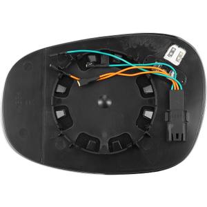 ACROPIX Car Rearview 4 Pin Passenger Right Side Heated Mirror Glass Replacement W/Backing Plate Fit for BMW 135i 335i 328i 128i - Pack of 1 White Glass