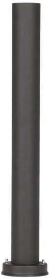 Gama Sonic 28" Bollard Post with EZ Anchor, Black Cast Aluminum, Fits 3" Post Lights