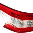 Left Side Outer Tail Light Assembly Compatible with Sentra 2013 2014 2015 Driver Side Rear Taillight Taillamp 265553SG0A NI2804100