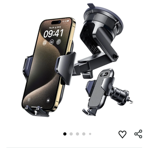 2026 True Military-Grade] Car Phone Holder VANMASS [Upgraded Strongest Suction & Clip] Cell Phone Mount for Dashboard Windshield Vent Wall,Truck Cradle Stand for iPhone 17 Pro Max 16 15 14 13 Android