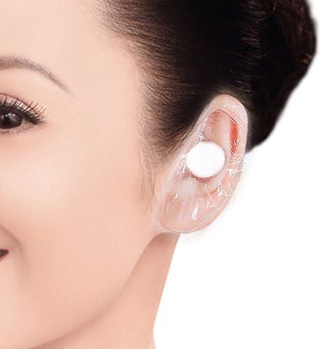 Pack of 2, saicheek Shower Swimming Ear Covers Baby Adults Water Proof Ear Swimming Plugs Safety Ear Protection for Shower Swimming Use