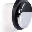 Westbrass 493244H-26 14" Sch. 40 PVC Bath Waste & Overflow Assembly with Illusionary Faceplate and Tip-Toe Drain Plug, Polished Chrome