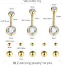 Xpircn Piercing Kits Stainless Steel 20G 18G 16G 14G 12G Lip Nose Tongue Tragus Cartilage Daith Eyebrow Belly Button Rings Clear Retainer Piercing Jewelry
