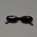 miyya 2025 Polarized Oval Sunglasses with UV Protection - Multiple Trendy Colors & Patterns (Black)