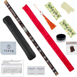 D Key - Bamboo Flute Professional Bitter Bamboo Dizi Handmade Traditional Chinese Musical Instrument Suitable for Beginners