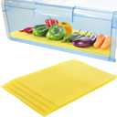 XANADU Refrigerator Drawer Liners 12" x 15" Refrigerator Shelf Liners - 4 Pack Refrigerator Liners for Shelves Mats for Fruit & Veggie Ethylene Gas Absorber for Fridge