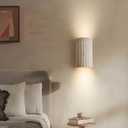 Hardwired LED Wall Sconce,Modern Natural Yellow Travertine Wall Lights for Bedroom with 3000K Warm White,Indoor Wall Lamp for Living Room,Dining Room,Hallway,Stairway,Wall Decor