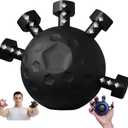 Glitzgrip Arm Builder 2025 New Hand Forearm Ball Strengthener and Finger Grip Exerciser Balls Wrist Strengthening Guitar Finger Gripper Strength Trainer Hand Squeezer Stretcher Extender Workout (Black-1PC)