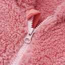 Baby Furry Jumpsuit Infant Bear Onesies Zipper Long Sleeve One-Piece Romper Hoodie Baby Outwear Snowsuit (0-3 Months, Pink-footed)
