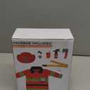 Liberry Fireman Costume for Kids 3 4 5 Years Old, Firefighter Tools with Fire Extinguisher, Pretend Play Toy Gift for Toddler Boys & Girls