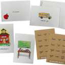 Sugartown Greetings School Thank You Cards - 24 Note Cards & Envelopes with Kraft Sticker Seals