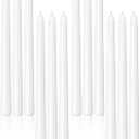 Viyffo Taper Candles 10 Inch  12 Pack White, Dripless, Unscented, Smokeless  8 Hour Burn  Tall Candlesticks for Wedding, Dinner, Holiday, Party, Home Decor