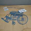 Pediatric Wheelchair for Kids & Children - Lightweight, Manual Folding 14" Wheelchair w/Safety Belt, Swing-Back Armrests, Swing-Away Footrests, 250 lb. Weight Capacity, for Travel or Transit