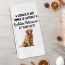 Golden Retriever Gifts Kitchen Towels for Dog Lover, Dog Gifts Decorative Towels for Bar Kitchen Bathroom