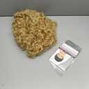 Mens Blonde Afro Curly Short Wig Fluffy Synthetic Rocker Funcy Male Hair Wig Halloween Cosplay Costume Wig