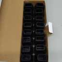 Small Rectangle Silicone Chair Leg Caps with Felt Pads, 16PCS Rectangular Chair Leg Floor Protectors for Hardwood Floors, Chair Leg Covers to Protect Floors(Black,Fit Length 0.9"-1.3" Width 0.6"-0.8")