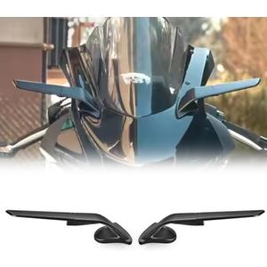 For YZF-R7 yzf r7 2026 2025 2024 2023 2022 2021 accessories side mirror fixed wind wing black 360° rotatable wind wing, large