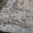 9x12 Grey Beige Washable Area Rug for Living Room, Vintage Print