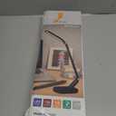 JKSWT LED Desk Lamp, Eye-Caring Table Lamps Natural Light Protects Eyes Dimmable Office Lamp with 5 Color Modes USB Charging Port Touch Control and Memory Function, 10W Reading Lamp, Black