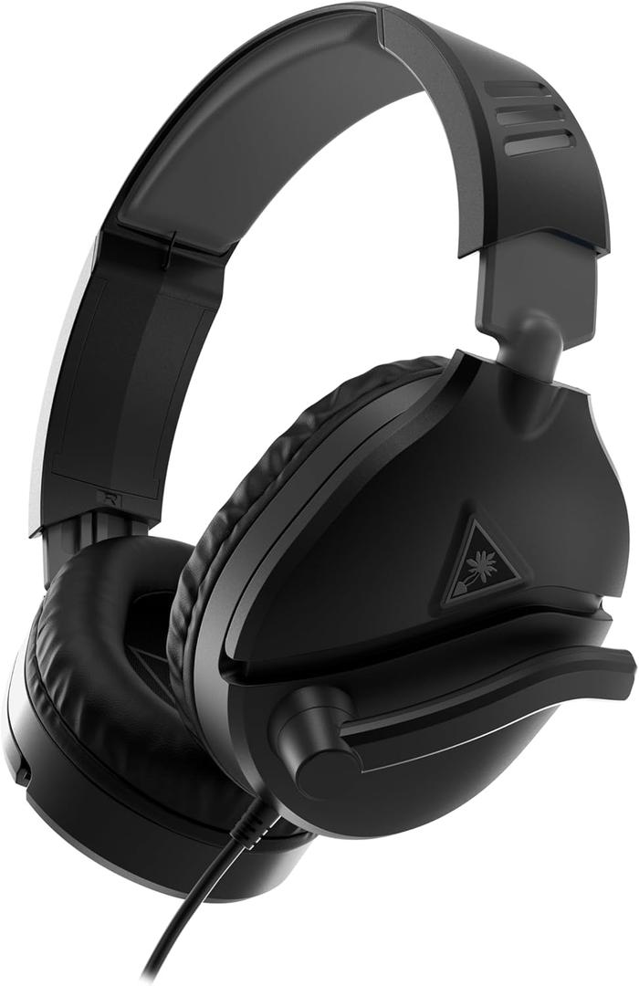 Turtle Beach Recon 70 Multiplatform Gaming Headset for PC, PS5, PS4, Xbox Series X|S, Xbox One, & Mobile w/ 3.5mm Wired Connection - Flip-to-Mute Mic, 40mm Speakers, Lightweight Design, Black