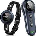 2-in-1 Dog Shock Collar & Dog Bark Collar - Smart Anti Barking Dog Training Collar with 5 Adjustable Sensitivity & 3300FT Remote for All Breeds IP67 Waterproof E-Collar (Black)