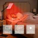 Red Light Therapy Stand - Universal Mobile Stand for Red Light Therapy Panel & Near Infrared Light Devices, Heavy-Duty Holder Adjustable Height & Any-Angle, 360 Swivel Wheel