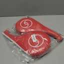 Juvale Taekwondo Kick Pad - Red, 15 x 2.5 x 7.5 in, 2 Pack - Martial Arts Training Equipment & Taekwondo Sparring Gear - Karate & Kickboxing Pads with Wrist Straps & Impact Boards