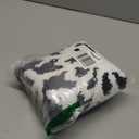 VivaNest Luxury Black White Snowflake Winter Christmas Bathroom Mat, 20"x32" Extra Soft and Absorbent Microfiber Bath Rug, Non-Slip TPR Back, Plush Shaggy Bath Carpet for Floor (1'8" x 2'8" (Rectangular))