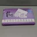 ZENPUNK Clear Backpack for Stadium Approved 12126, Small Size See Through Bag, PVC Transparent Backpack for Festival Sport Event Concerts (BLK) (Black)