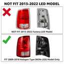 Reinko Tail Lights Assembly Compatible With 2009-2018 Dodge Ram 1500
