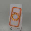 TORRAS Upgrade 360 Magnetic Stand for iPhone 17 PRO Case with Camera Control Button, Fit for MagSafe, Mil-Grade Protection, Slim Soft Edge Translucent Back for iPhone 17Pro 6.3 Inch, Orange