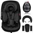 Infant Car Seat Insert with Extra Cushion for Preemie to Toddler, Reversible Newborn Carseat Insert Head Support, Fits for Stroller, Baby Swing, Rocker, Bassinets, Bouncer (Pure Black)