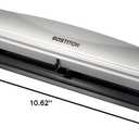 Bostitch Office Premium 3 Hole Punch, 12 Sheet Capacity, Metal, Rubber Base, Easy-Clean Tray, Silver