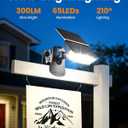 2 x LUHLEE Solar Sign Lights Outdoor, Clip On Solar Light for Real Estate Signs, 65 LED 6000K Bright White, 270° Wide Angle, IP65 Waterproof, Dusk to Dawn Auto On/Off (2)